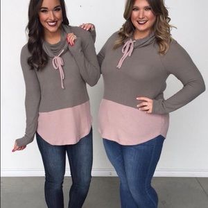 Donating 9/20, Cowl Neck Long Sleeve Top